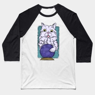 Psychic cat Baseball T-Shirt